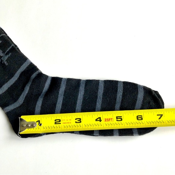 3/$15 NEW Knee High Dress Socks Long Black Gray Women’s UNISEX NWOT - Picture 6 of 15